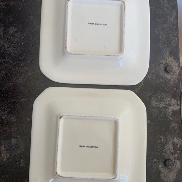 SOLD EBAY Italian Crest Collection Cafe Ceramiche 2 plates - Picture 4 of 7